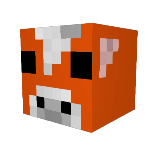 NelsonduckMTF Minecraft avatar head, 3D render