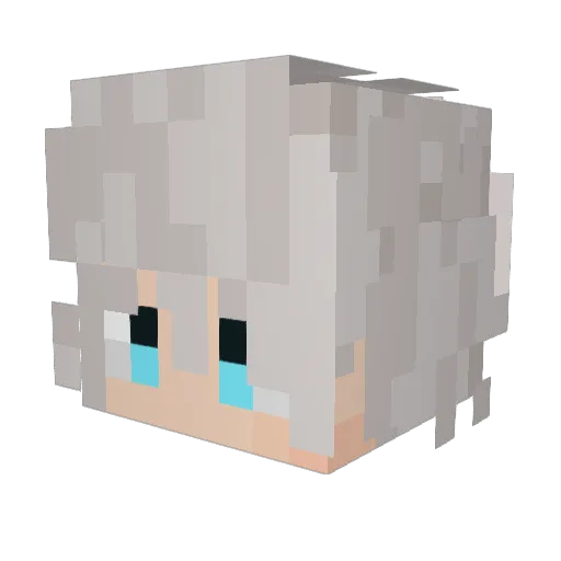 Nelyiea Minecraft avatar head, 3D render