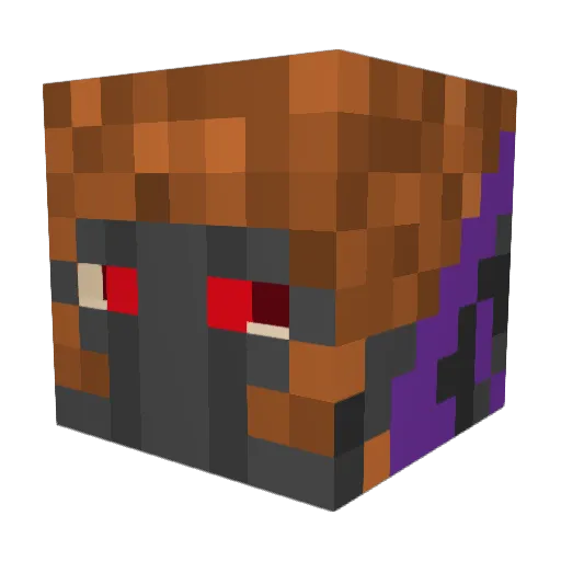 Nelzy Minecraft avatar head, 3D render