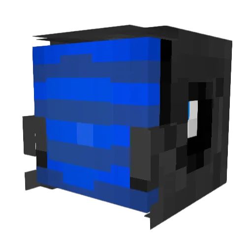 Nem112 Minecraft avatar head, 3D render