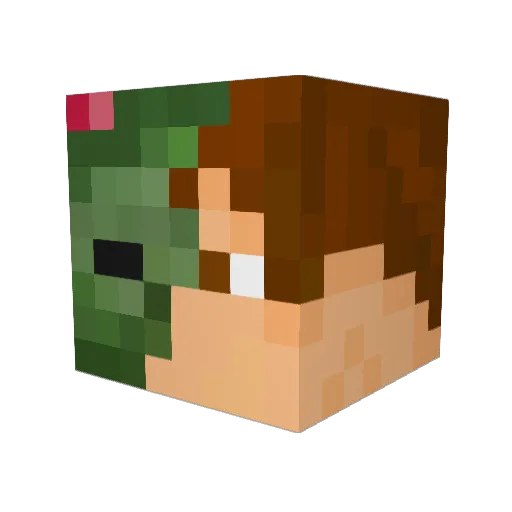 NemManiaks Minecraft avatar head, 3D render