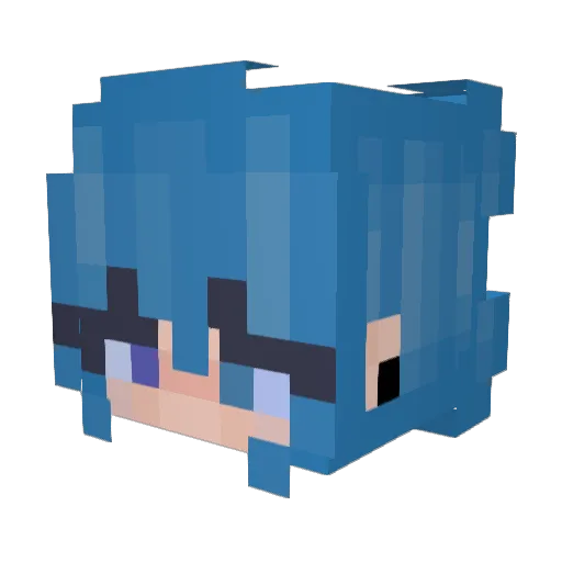 NemSo_ Minecraft avatar head, 3D render