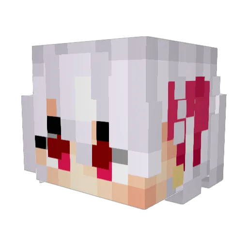 Nem_116 Minecraft avatar head, 3D render