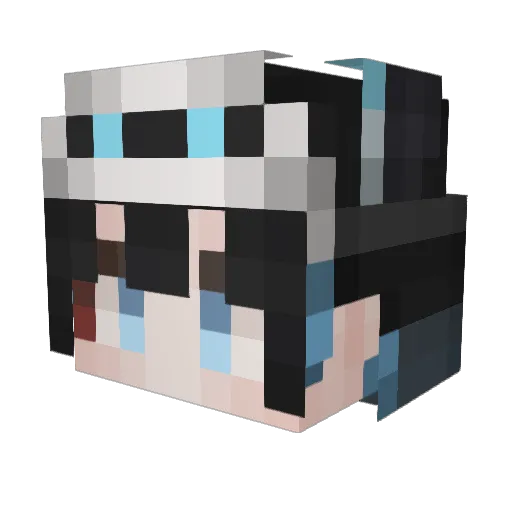 Nemaland Minecraft avatar head, 3D render