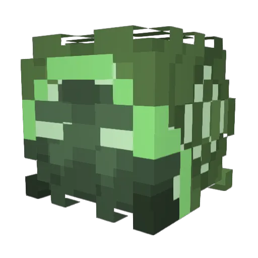 Nemedo_ Minecraft avatar head, 3D render
