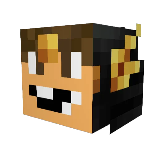 NemesiN Minecraft avatar head, 3D render