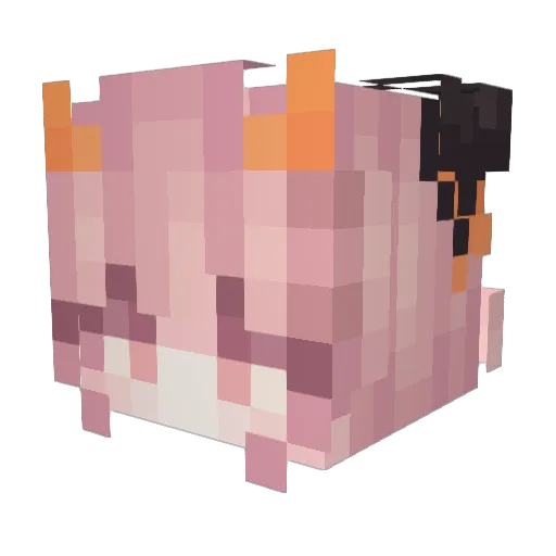 NemesisAron Minecraft avatar head, 3D render