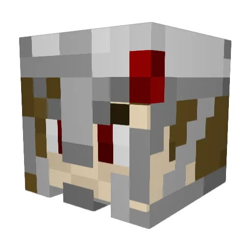 NemesisBow Minecraft avatar head, 3D render