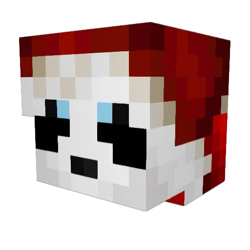 NemesisGaming Minecraft avatar head, 3D render
