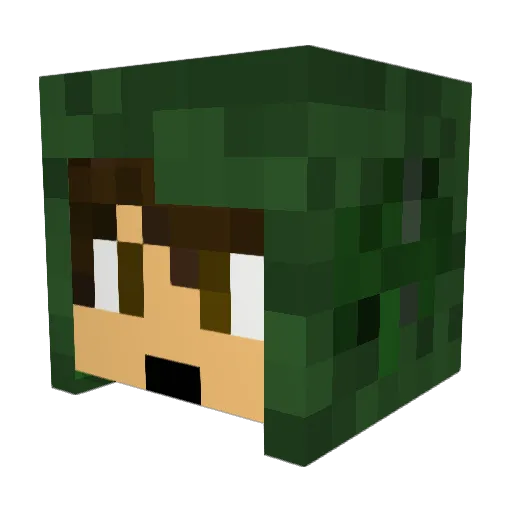 Nemesis_421 Minecraft avatar head, 3D render