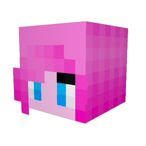 Nemesiss Minecraft avatar head, 3D render