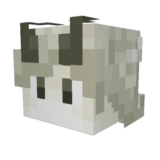 Nemetic Minecraft avatar head, 3D render