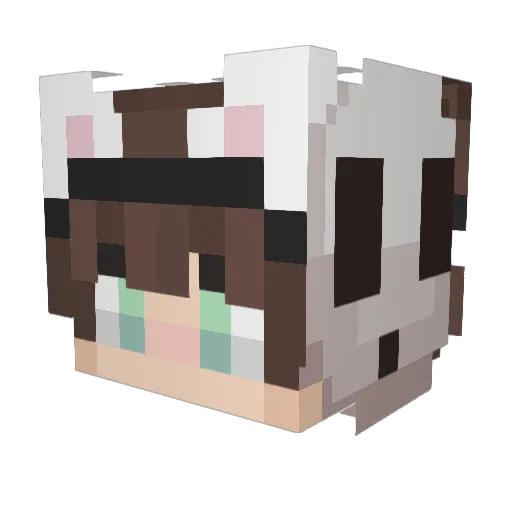 Nemfiy Minecraft avatar head, 3D render