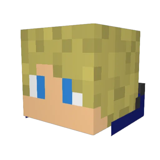 NemoEvans Minecraft avatar head, 3D render