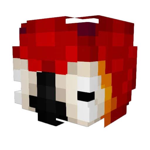NemoH9 Minecraft avatar head, 3D render