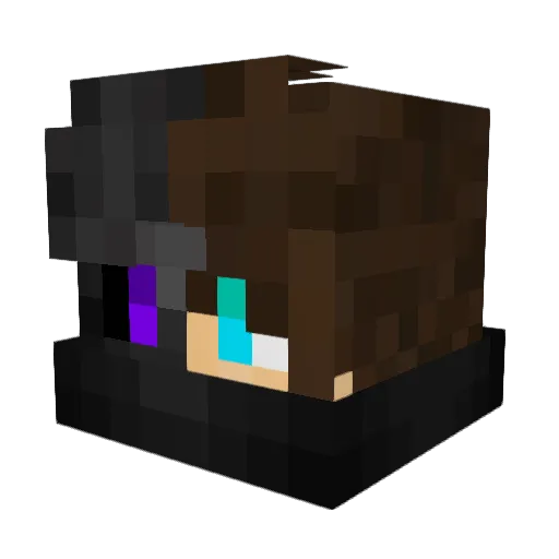 NemoLine Minecraft avatar head, 3D render