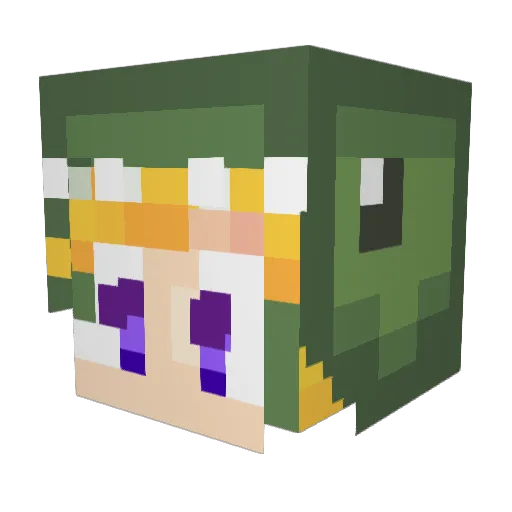 Nemo_ Minecraft avatar head, 3D render