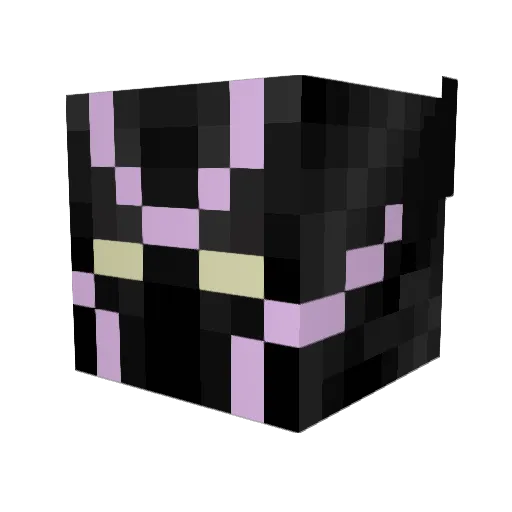 Nemof1shy Minecraft avatar head, 3D render