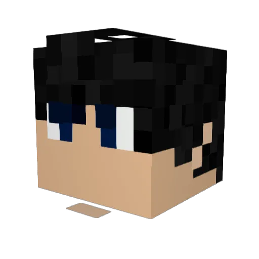 Nemoisdead Minecraft avatar head, 3D render