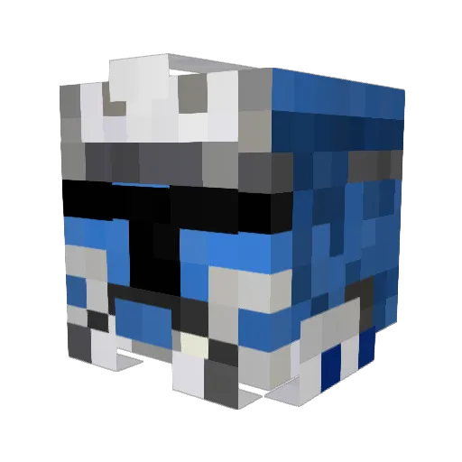 Nemonatar Minecraft avatar head, 3D render