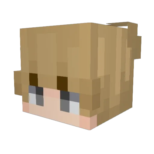 NemonisTV Minecraft avatar head, 3D render