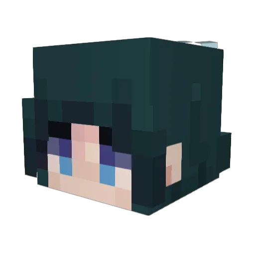 Nemonly Minecraft avatar head, 3D render