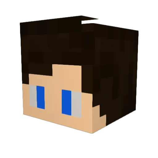 NemoxD Minecraft avatar head, 3D render