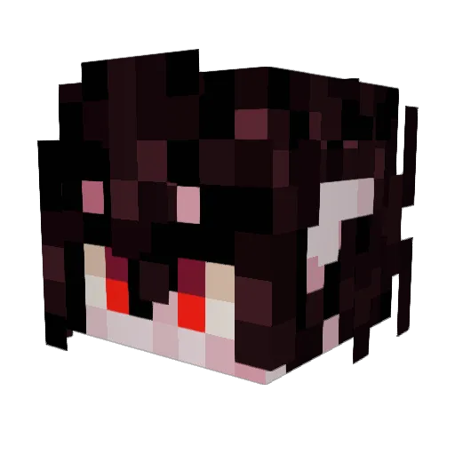Nemryk Minecraft avatar head, 3D render