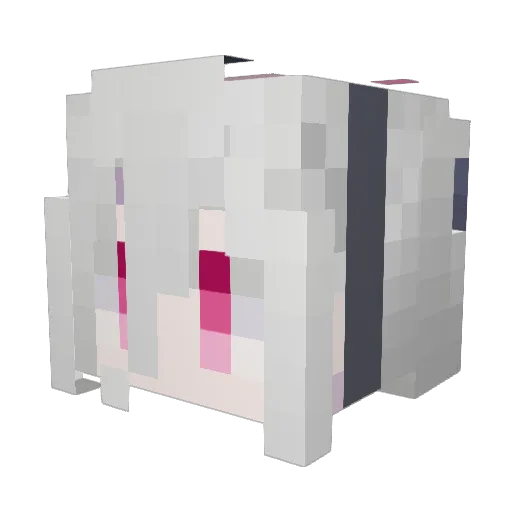 Nemu_kemu Minecraft avatar head, 3D render
