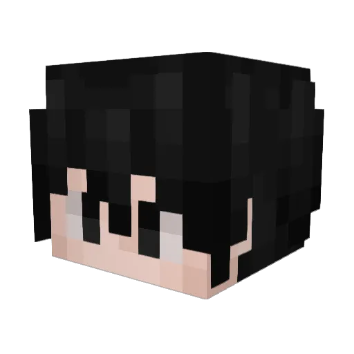 Nemus7 Minecraft avatar head, 3D render