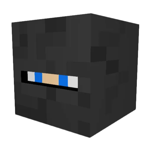 Nemzeys Minecraft avatar head, 3D render