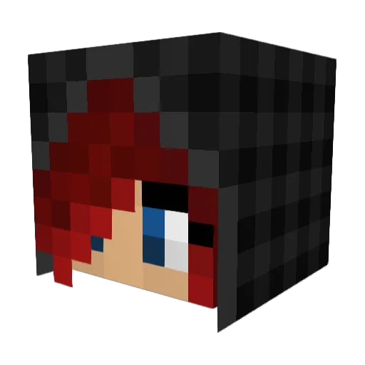 NenaJojo Minecraft avatar head, 3D render