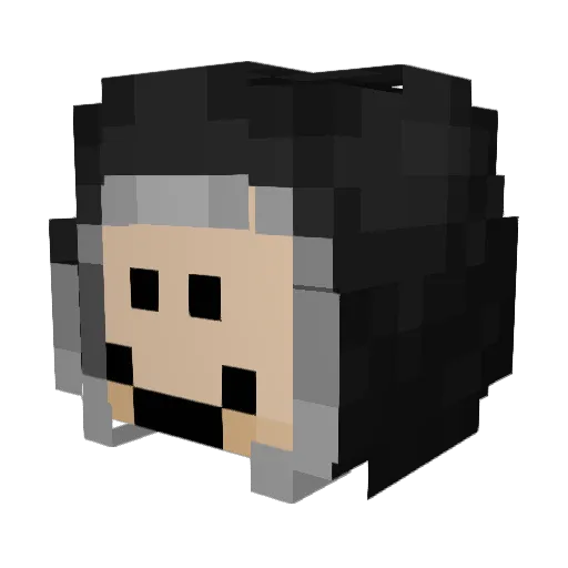 Nene2817 Minecraft avatar head, 3D render