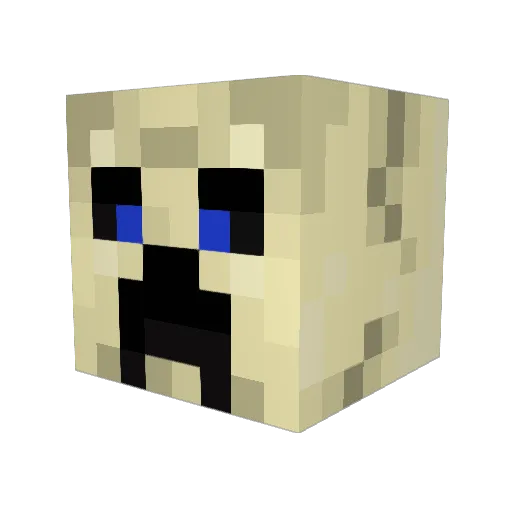 Nenej99 Minecraft avatar head, 3D render