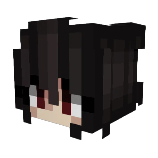 Nenerhly Minecraft avatar head, 3D render