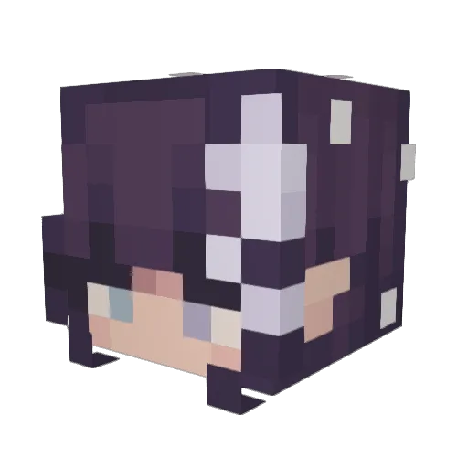 NennaLenna Minecraft avatar head, 3D render
