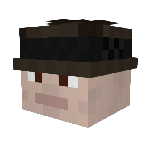 NenneBemme Minecraft avatar head, 3D render