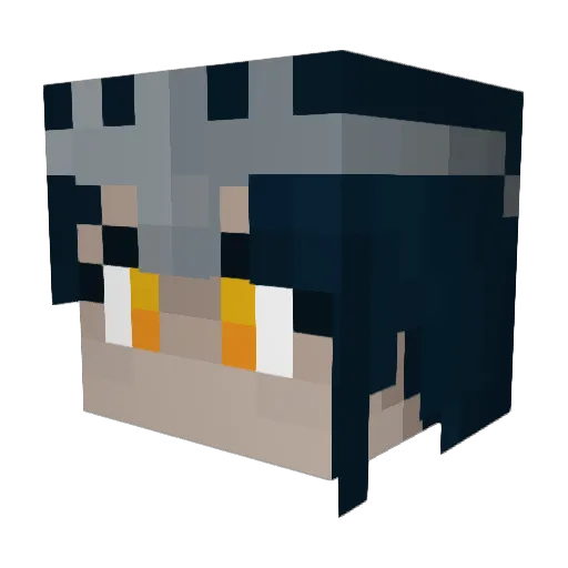 Nennekin Minecraft avatar head, 3D render