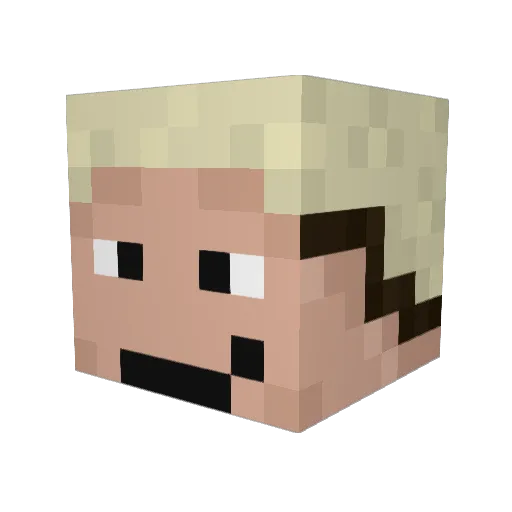 Nenyad11 Minecraft avatar head, 3D render