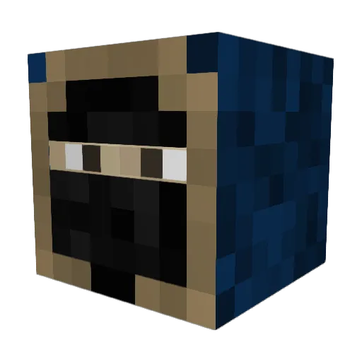 Nenzky Minecraft avatar head, 3D render