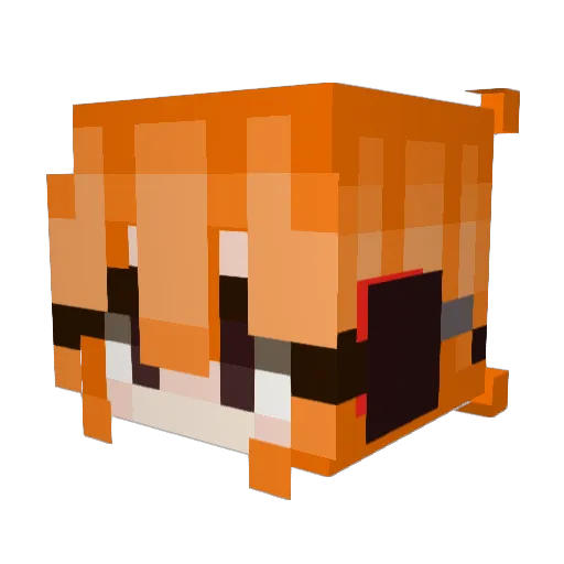 Neo0536 Minecraft avatar head, 3D render