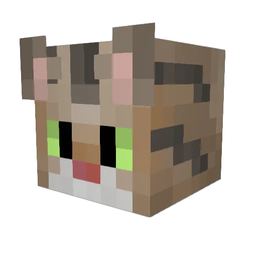 NeoAnimates2008 Minecraft avatar head, 3D render