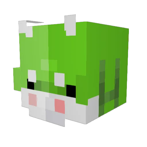 NeoBitik Minecraft avatar head, 3D render