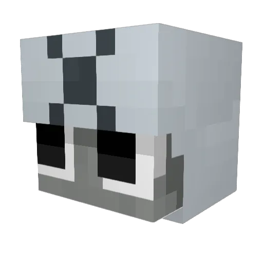 NeoCatHero Minecraft avatar head, 3D render