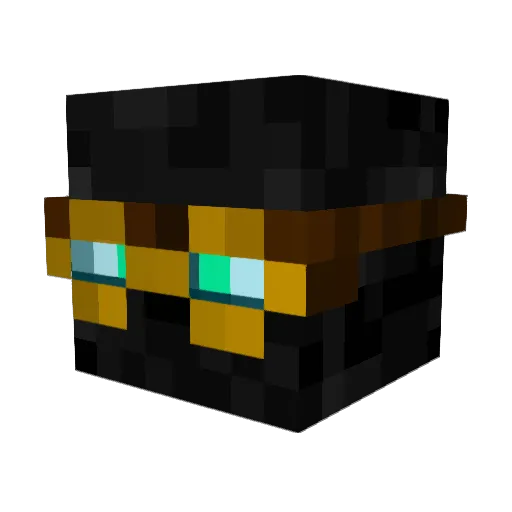 NeoChaos Minecraft avatar head, 3D render