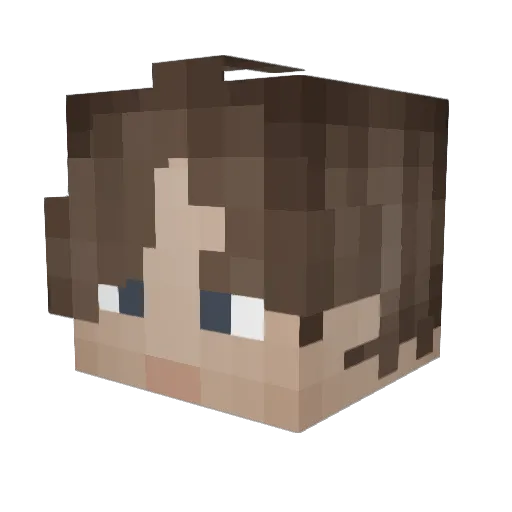 NeoChronos04 Minecraft avatar head, 3D render