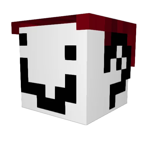 NeoCladwell Minecraft avatar head, 3D render