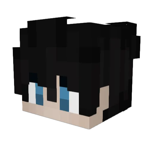 NeoCollins Minecraft avatar head, 3D render