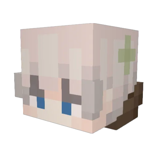NeoDeathKnight Minecraft avatar head, 3D render