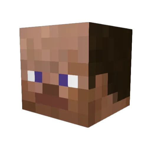 NeoDude Minecraft avatar head, 3D render